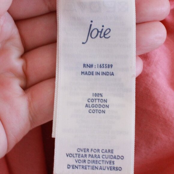 Joie Bondi Tiered Maxi Dress Sleeveless Cotton In Tea Rose - Picture 11 of 12